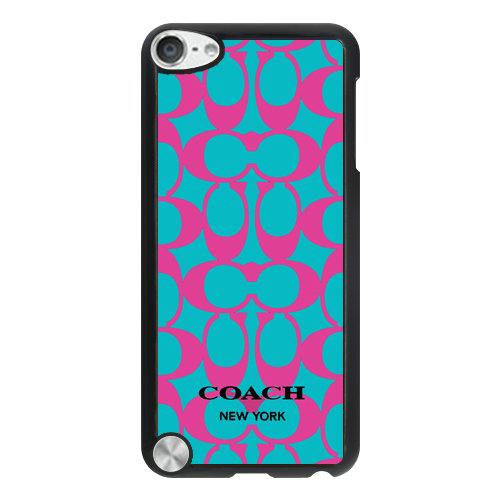 Coach Big Logo Fuchsia Blue iPod Touch 5TH CAD